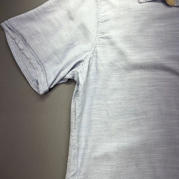 Weatherproof Button Up Shirt Men's XXL Blue White Color Blend 100% Cotton - Picture 2 of 15